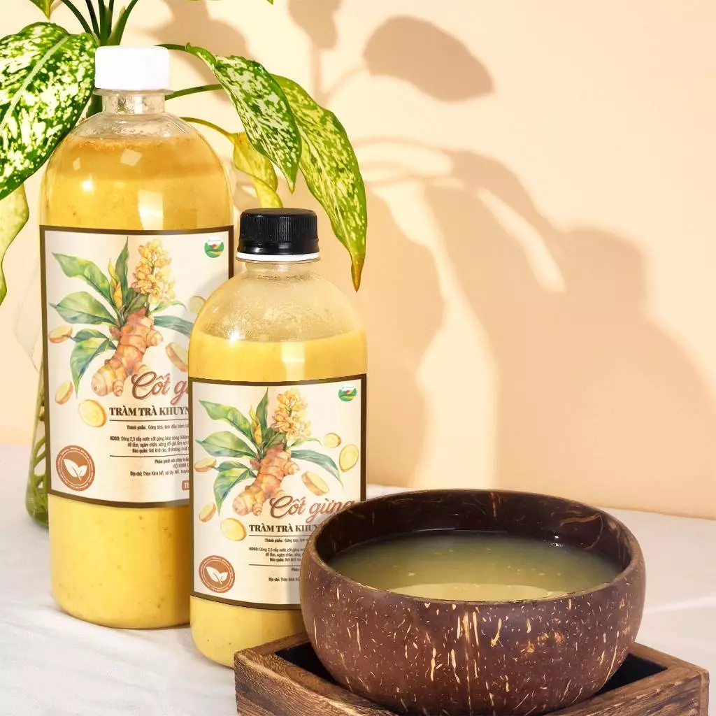 Cốt Gừng Tràm Khuynh Diệp Siêu Đặc - Nước Cốt Gừng ngâm chân, pha tắm cho bé