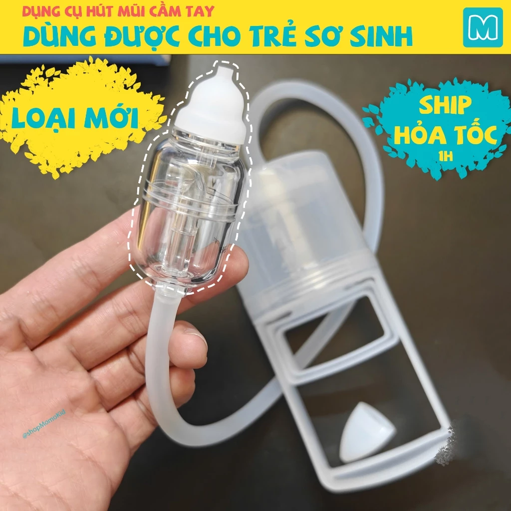 Hút Mũi Cầm Tay Cho Trẻ Sơ Sinh - Thiết Kế Mới 2025