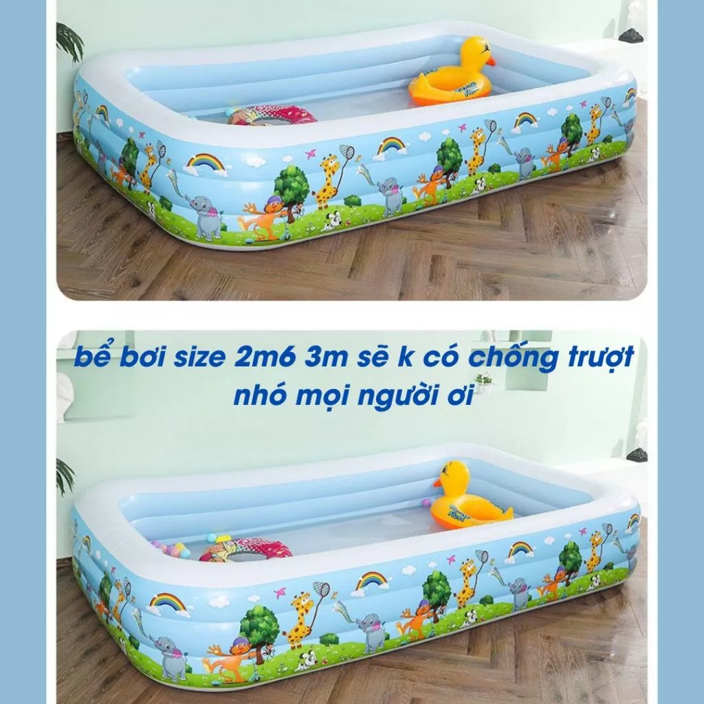 Bể bơi cho bé KAW đáy 2 lớp chống trượt chất liệu PVC cao cấp, độ bền cao - Lỗi 1 đổi 1 2025