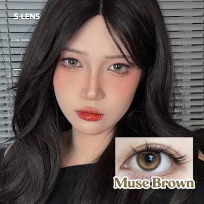 SLENS - 1 NGÀY (1 CHIẾC) MUSE blue/brown/green/pink MPC - Kính áp tròng Hàn quốc Seoullens - 5