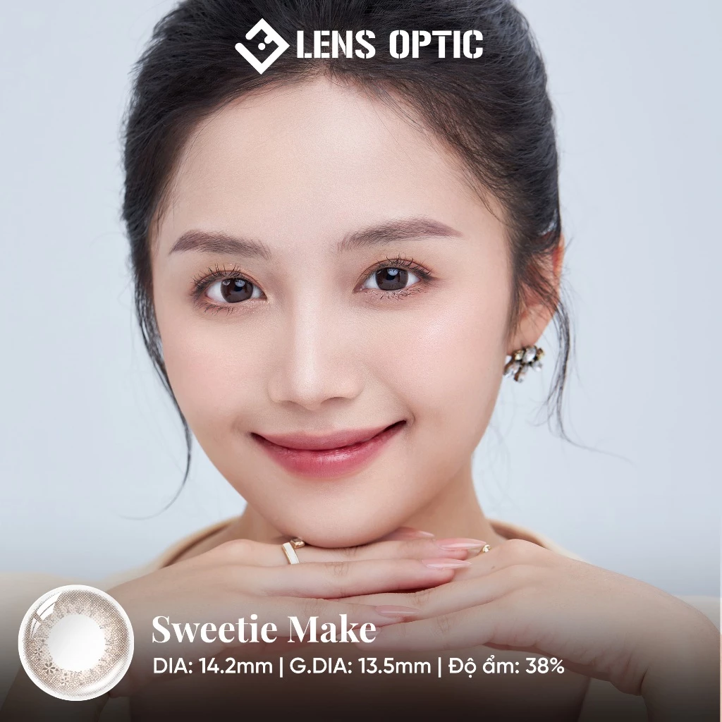 Kính áp tròng SEED Eye Coffret 1 Day UV màu Sweetie Make – Lens dùng 1 ngày có độ cận -Lens Optic HN - 3