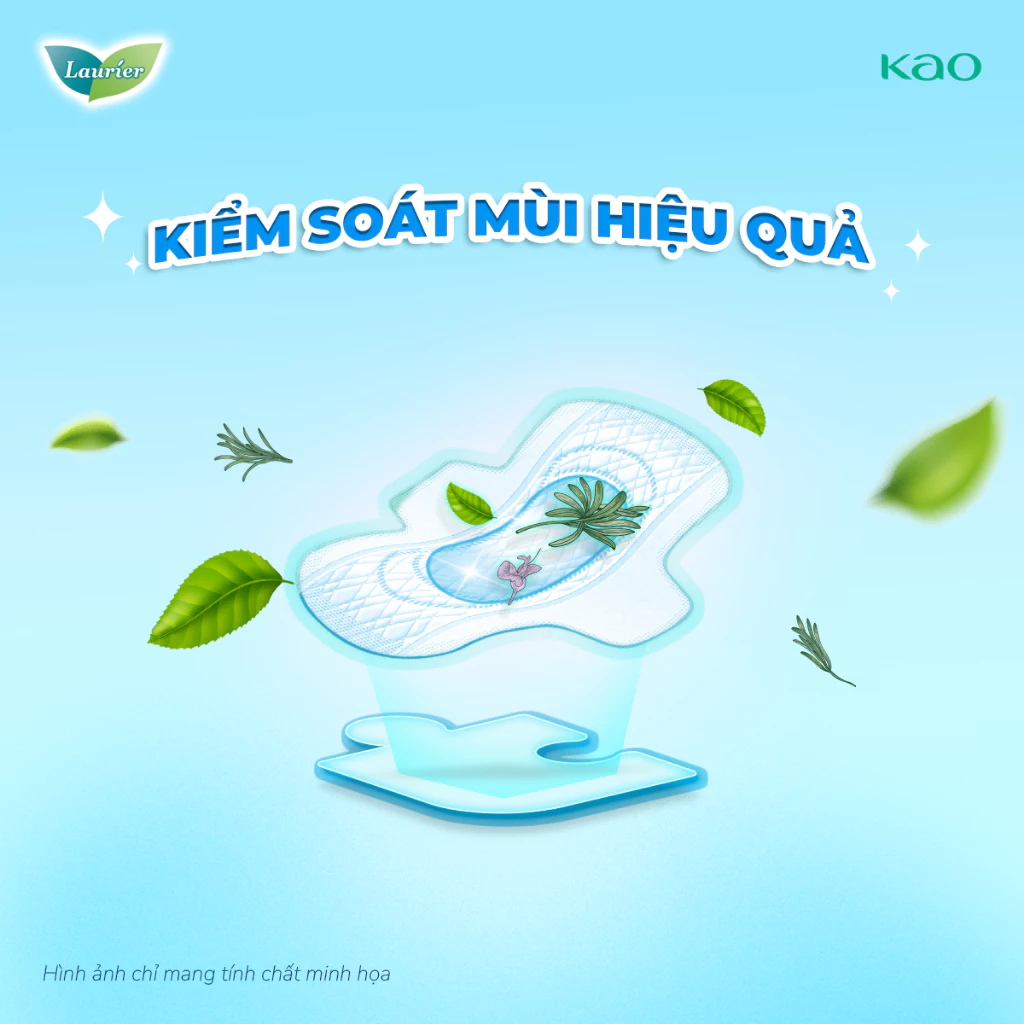 [Quà tặng không bán] Băng vệ sinh Laurier siêu mỏng mát lạnh 25cm 2 miếng - 4