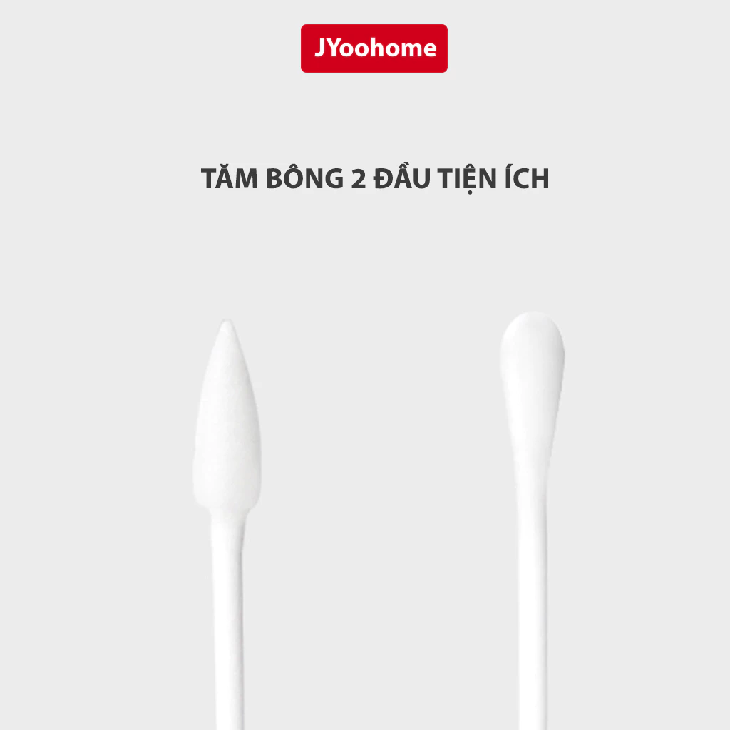 Hộp 200/400 Tăm Bông 2 Đầu JYoohome Vệ Sinh Tai Mũi Tẩy Trang Kháng Khuẩn Dùng Cho Bé Trẻ Sơ Sinh - 3