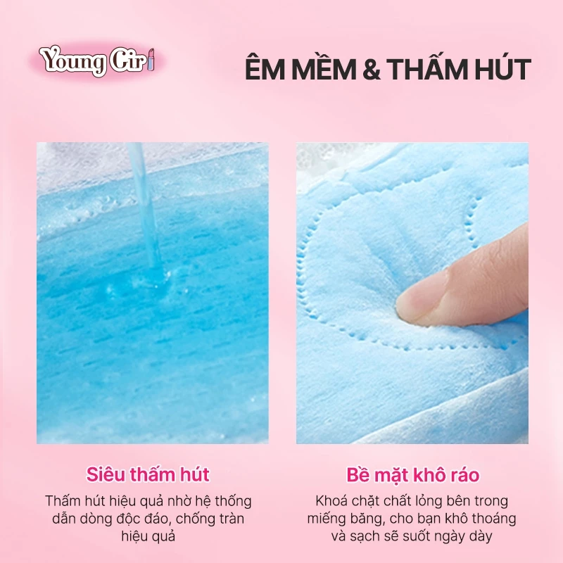 [Combo 5 gói] Băng Vệ Sinh UUcare Singapore Young Girl Kháng Khuẩn 24cm 16 Miếng - 6