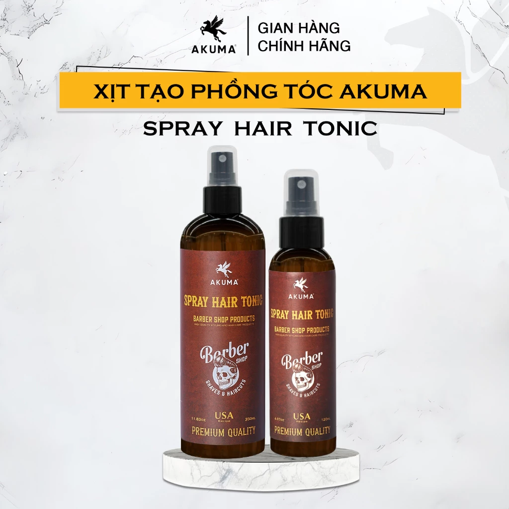 Xịt tạo phồng tóc AKUMA SPRAY HAIR TONIC tạo độ phồng tự nhiên, không nặng, bết tóc - 4