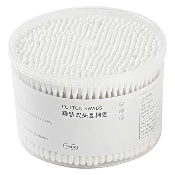 (Combo 3 ) Hộp 500 Tăm Bông Thân Gỗ Ngoáy Tai Người Lớn 2 Đầu Vệ Sinh Tai Đa Năng An Toàn Tiện Lợi - 3
