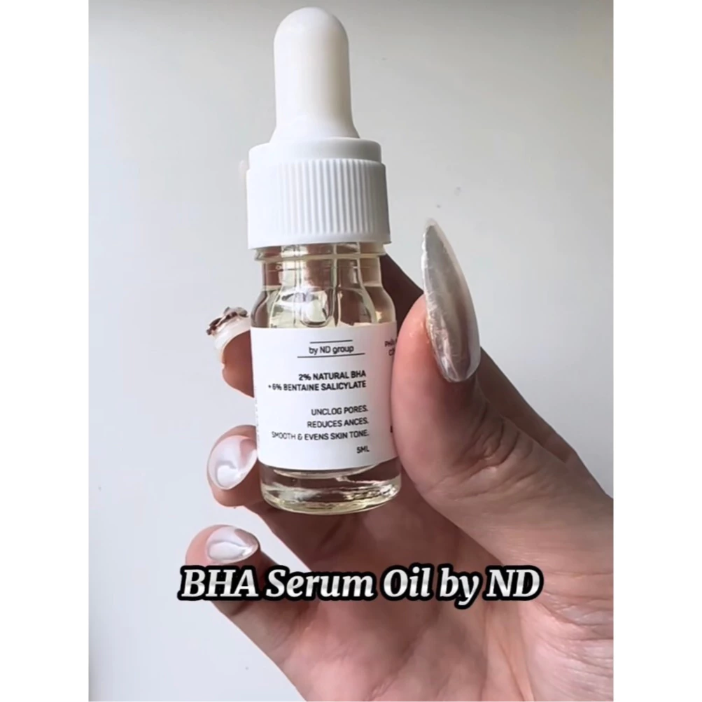 BHA Serum 8% ND 5ml hỗ trợ giảm viêm nang lông, mụn lưng, mụn mông và thâm cho mặt và cơ thể,... - 2
