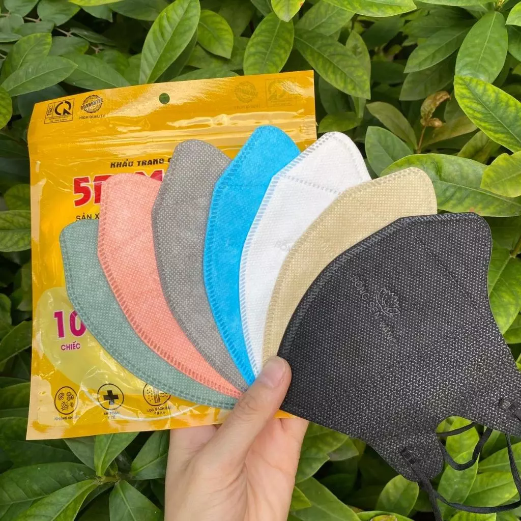 200 cái Khẩu trang 5D Bông Sen Vàng, kháng khuẩn, chính hãng, thương hiệu uy tín - 6
