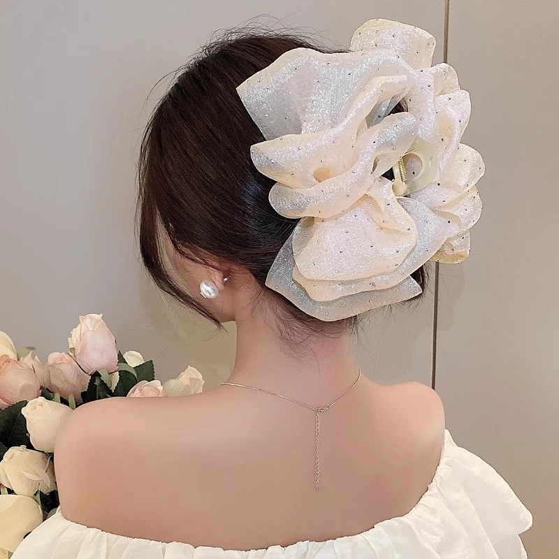 PVN63677 Kẹp Tóc Nơ Hai Mặt Tạo Bong Bóng Xinh Xắn Cho Nữ tongkhosi2 - 5