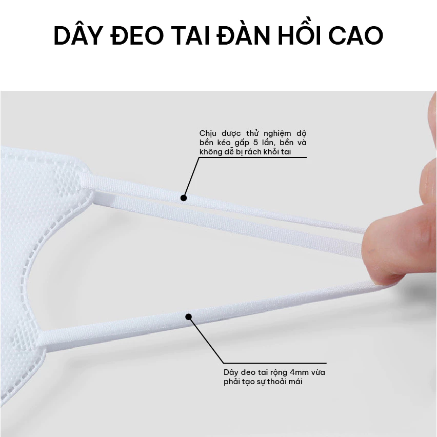 [200 CHIẾC] Khẩu trang 5D Gumi 3 lớp mask kháng khuẩn lọc bụi PM 2.5 - 4