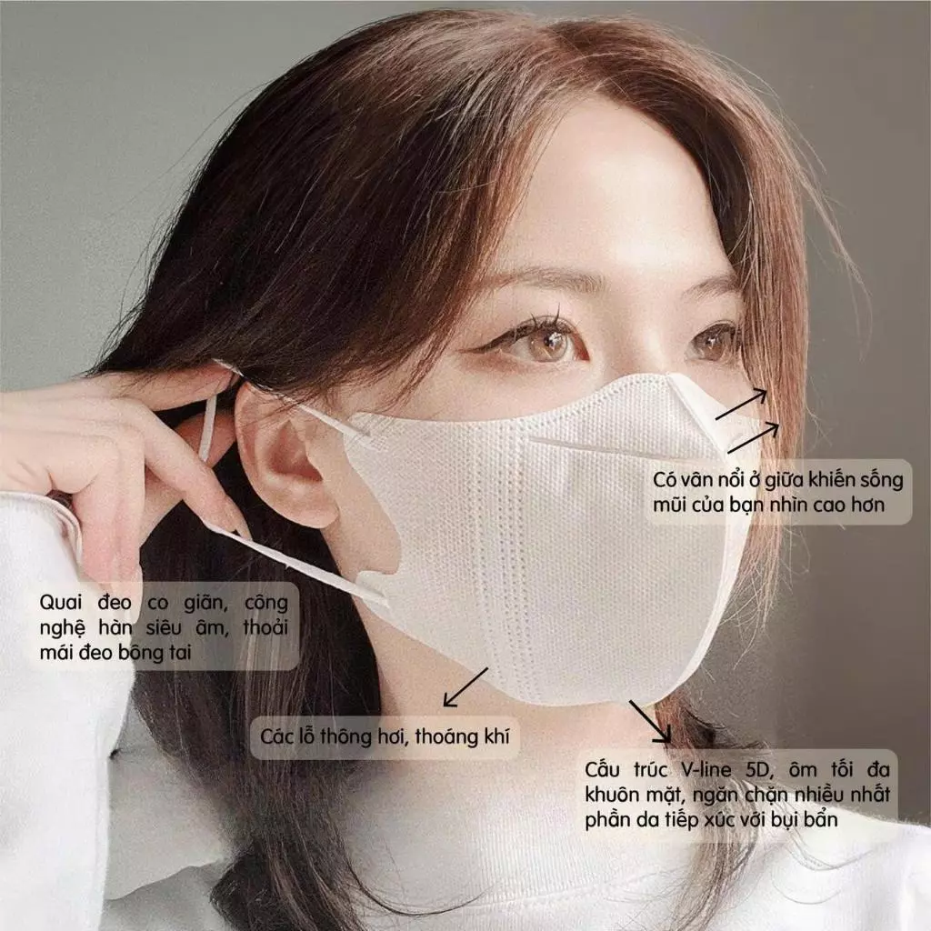 Thùng 600/400 Cái Khẩu Trang 5D THÀNH PHÁT 3 Lớp Lọc Bụi Mịn Chống Tia UV, Cho Người Lớn - 5
