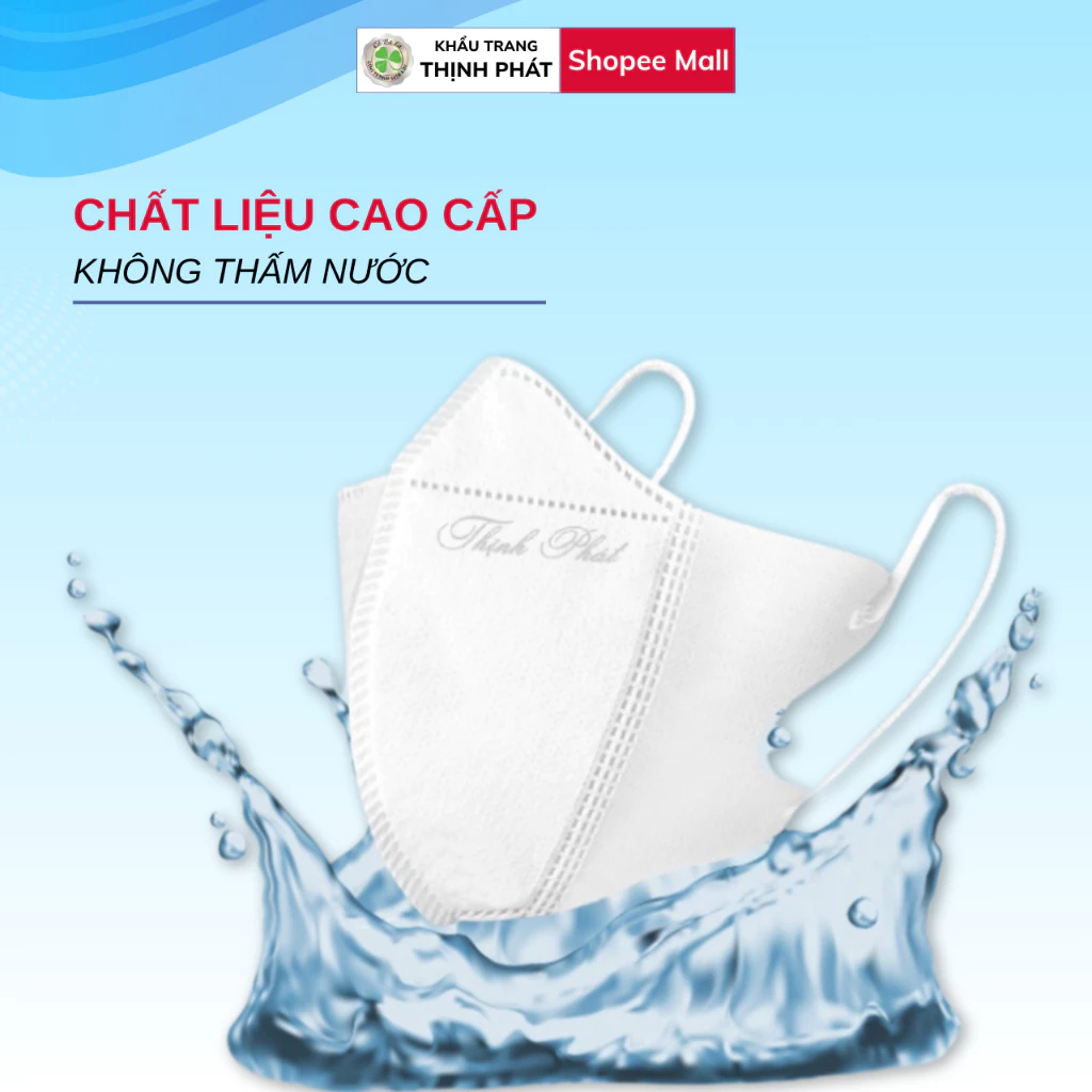 100 chiếc Khẩu Trang 5D Thịnh Phát, 3 lớp kháng khuẩn chống bụi mịn chống nắng hiệu quả - 6
