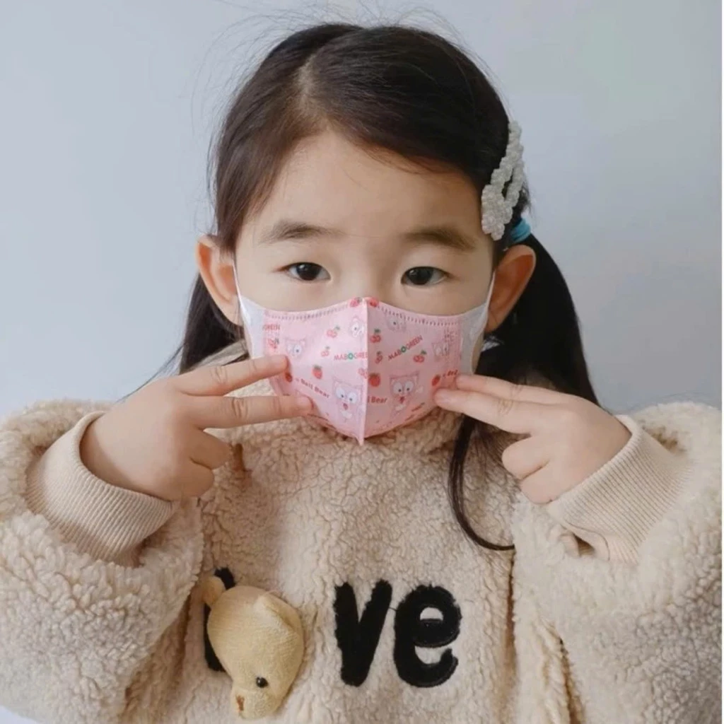 [ Thùng 300 chiếc ] Khẩu trang 5d Taki bé 3 Lớp Lọc Mịn 2.5PM - 4