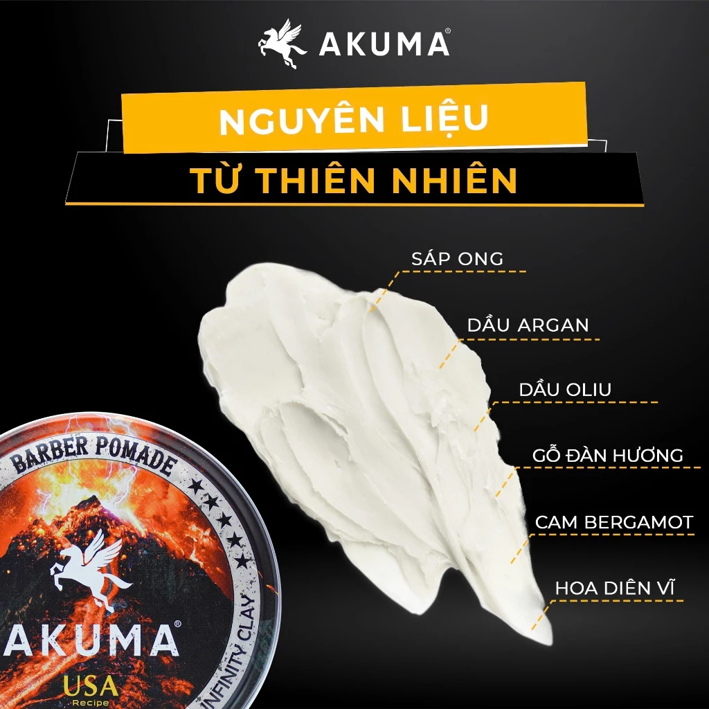 Sáp vuốt tóc AKUMA INFINITY CLAY - 2