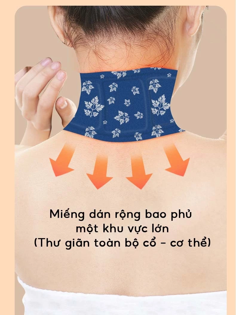 Miếng dán chườm nóng sưởi ấm cổ vai gáy EMA, miếng dán nhiệt thảo dược chườm nóng tự thân, an toàn - 3