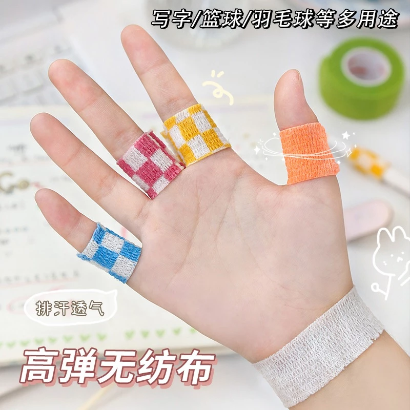 Băng quấn thể thao 4.5m tự dính chất liệu bền co giãn in họa tiết dễ thương bảo vệ khớp đầu gối/ngón tay - 6