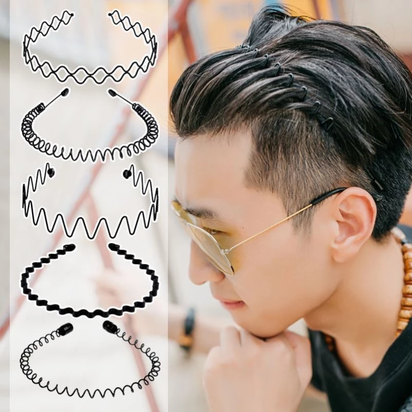 Bờm Tóc,Cài Tóc Kim Loại Màu Đen Đơn Giản Với Nhiều Kiểu Dáng Cho Cả Nam Và Nữ Phụ Kiện Tóc - 6