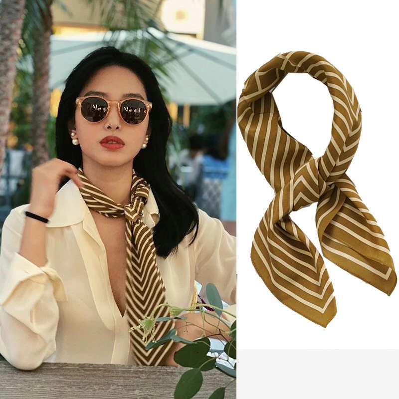 Khăn lụa vuông choàng cổ size 70x70cm (KL09) - 5
