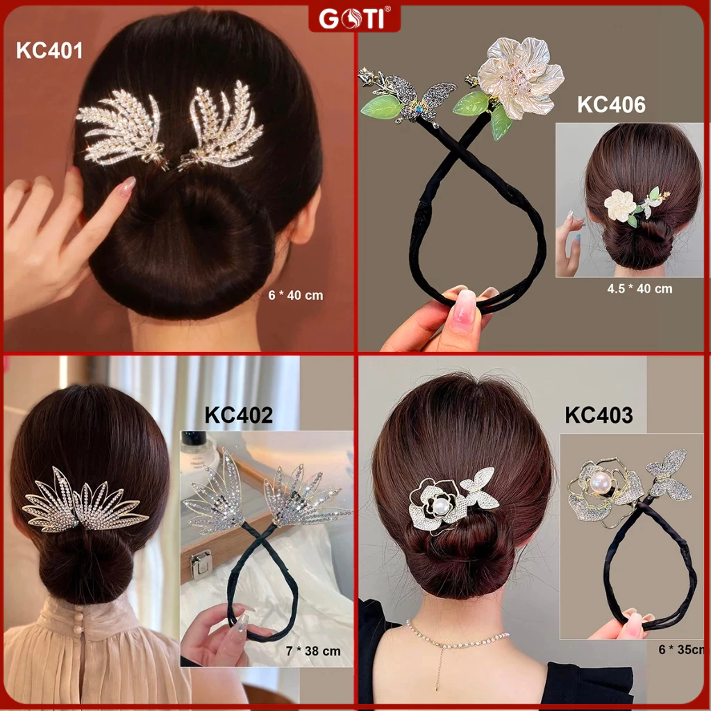 GOTI Kẹp Quấn Tóc Búi Dự Tiệc Sang Trọng Quà Cho Nữ 20/10 8/3 Dụng Cụ Tạo Kiểu Búi Tóc Đẹp KC401