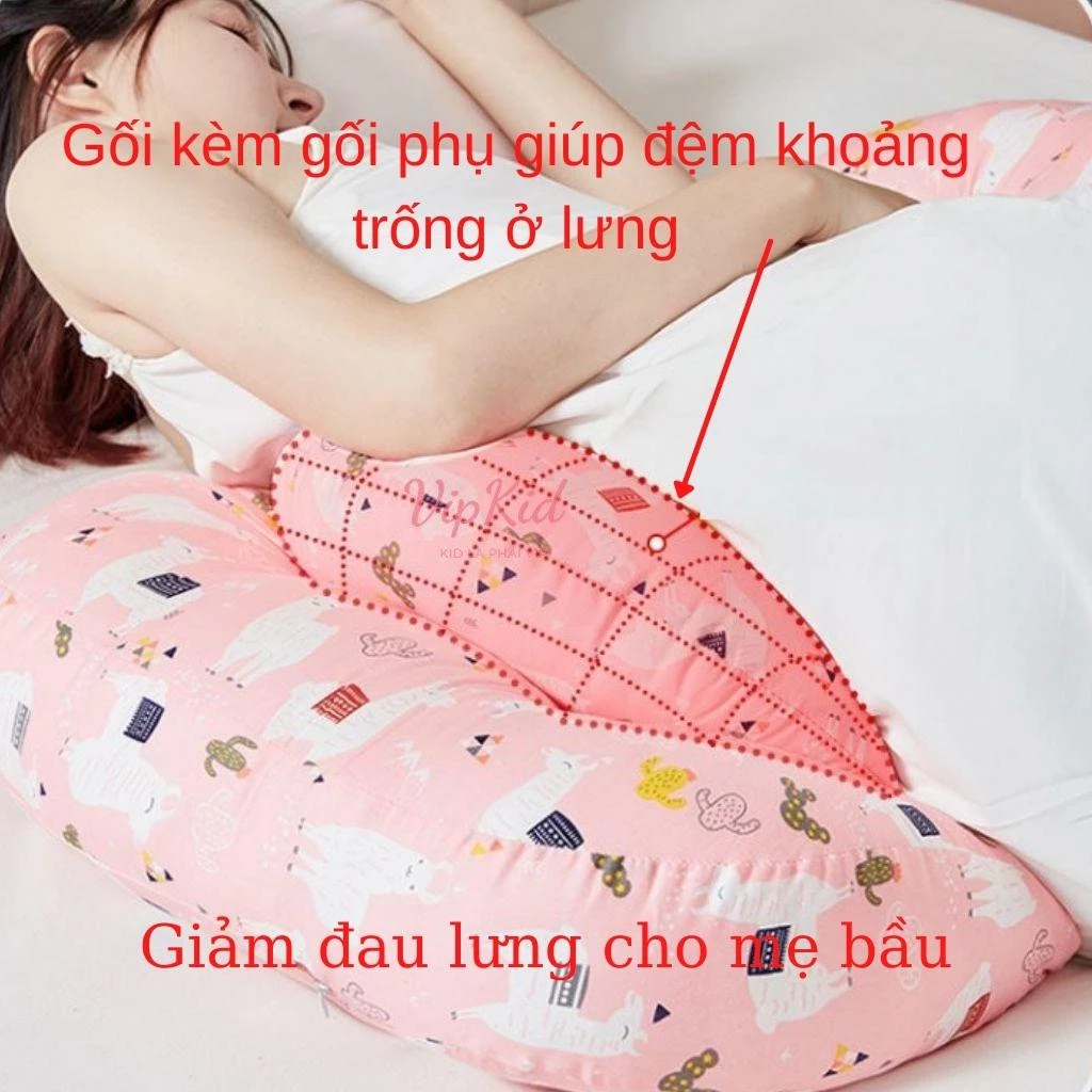 Gối bầu cánh tiên Carekids gối bà bầu giảm đau lưng đỡ bụng cho bà bầu một giấc ngủ ngon Vipkid - 3