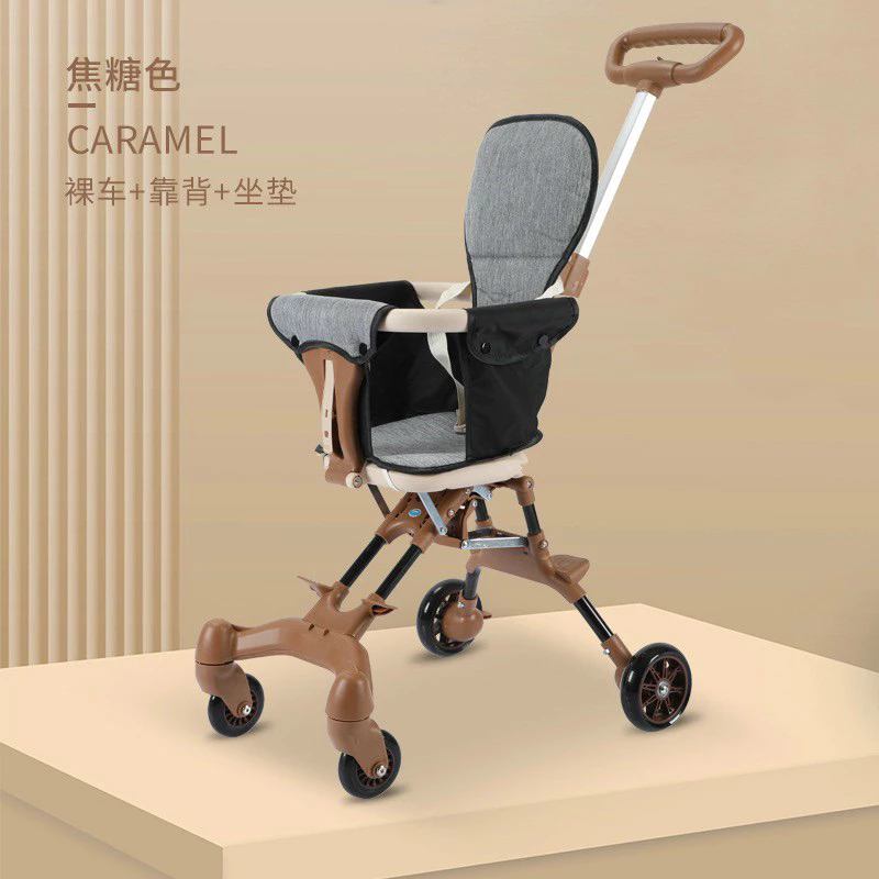 XE TRẺ EM - XE ĐẨY ĐẢO CHIỀU, GẤP GỌN, XOAY CHIỀU - THOÁNG LƯNG CHO BÉ