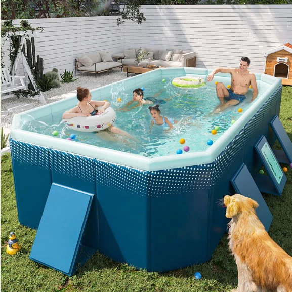 Bể Bơi Gấp Gọn Cho Bé, bể bơi không cần bơm hơi gấp gọn tiết kiệm diện tích - 2