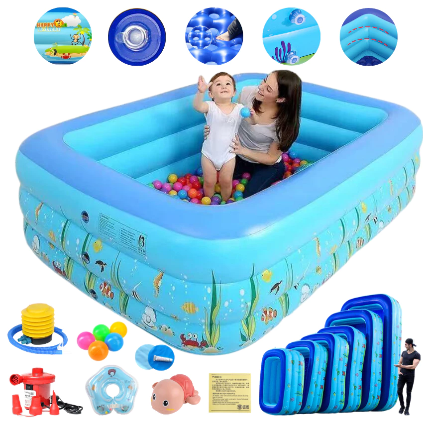 Bể bơi bốn mùa KAW chính hãng, giá rẻ, chất lượng, đẹp,3 Tầng, Dày Dặn, Chống Trượt Nhiều Kích Thước - 3