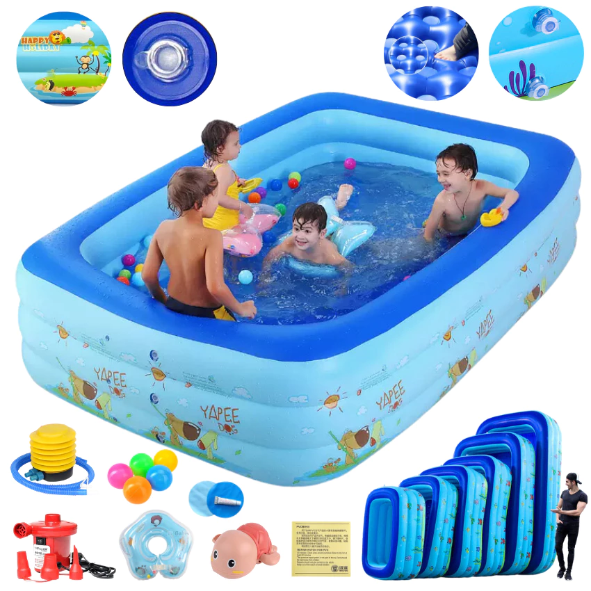 Bể bơi bốn mùa KAW chính hãng, giá rẻ, chất lượng, đẹp,3 Tầng, Dày Dặn, Chống Trượt Nhiều Kích Thước - 4