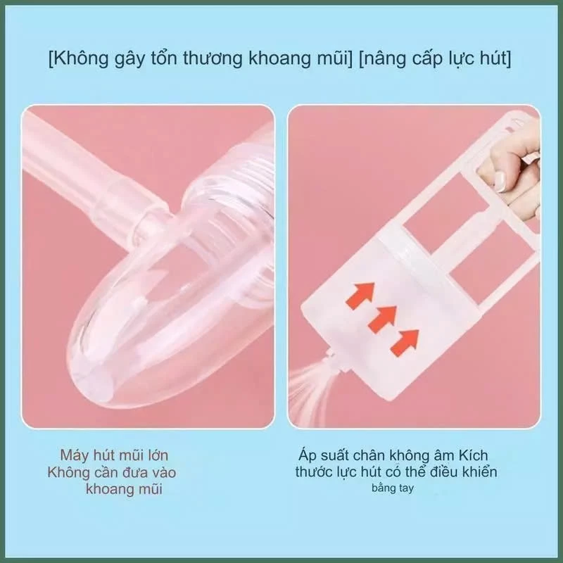 Bộ Dụng Cụ Hút Mũi YATASMART,Máy Hút Mũi An Toàn Cho Bé,Dụng Cụ Hút Mũi Kéo Tay Thế Hệ Mới 2024 - 3
