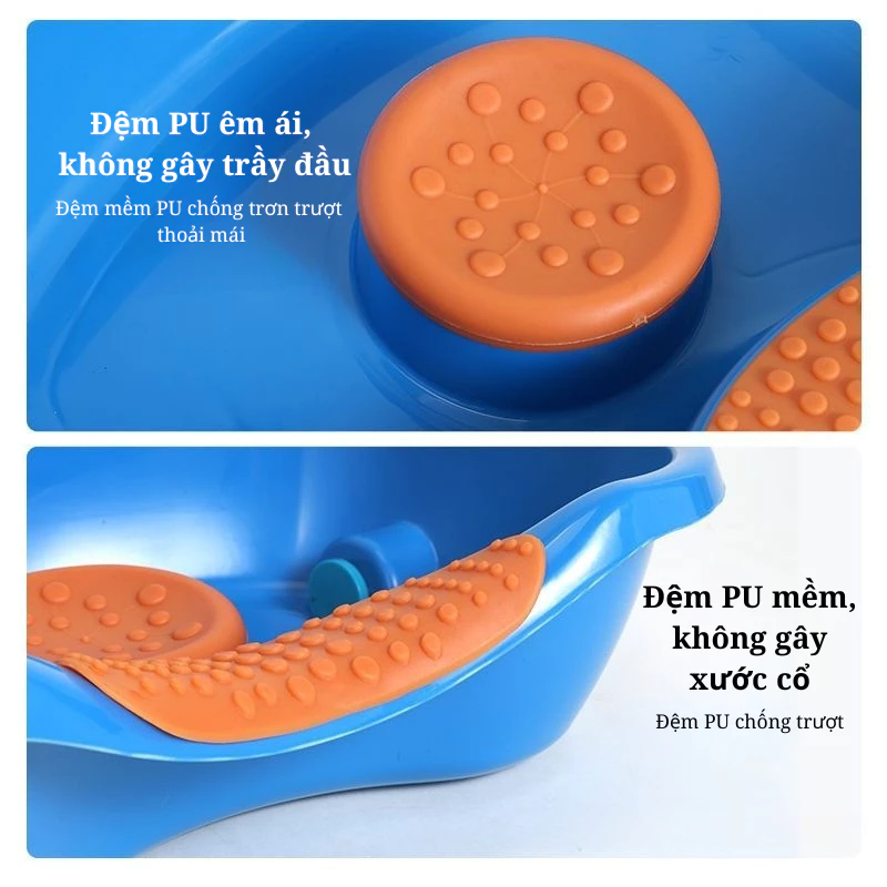 Chậu Gội Đầu, Thau Gội Đầu Tại Giường Cho Bà Bầu, Trẻ Em, Người Bệnh, Chất Liệu Nhựa ABS Cao Cấp, Bền Đẹp - 5
