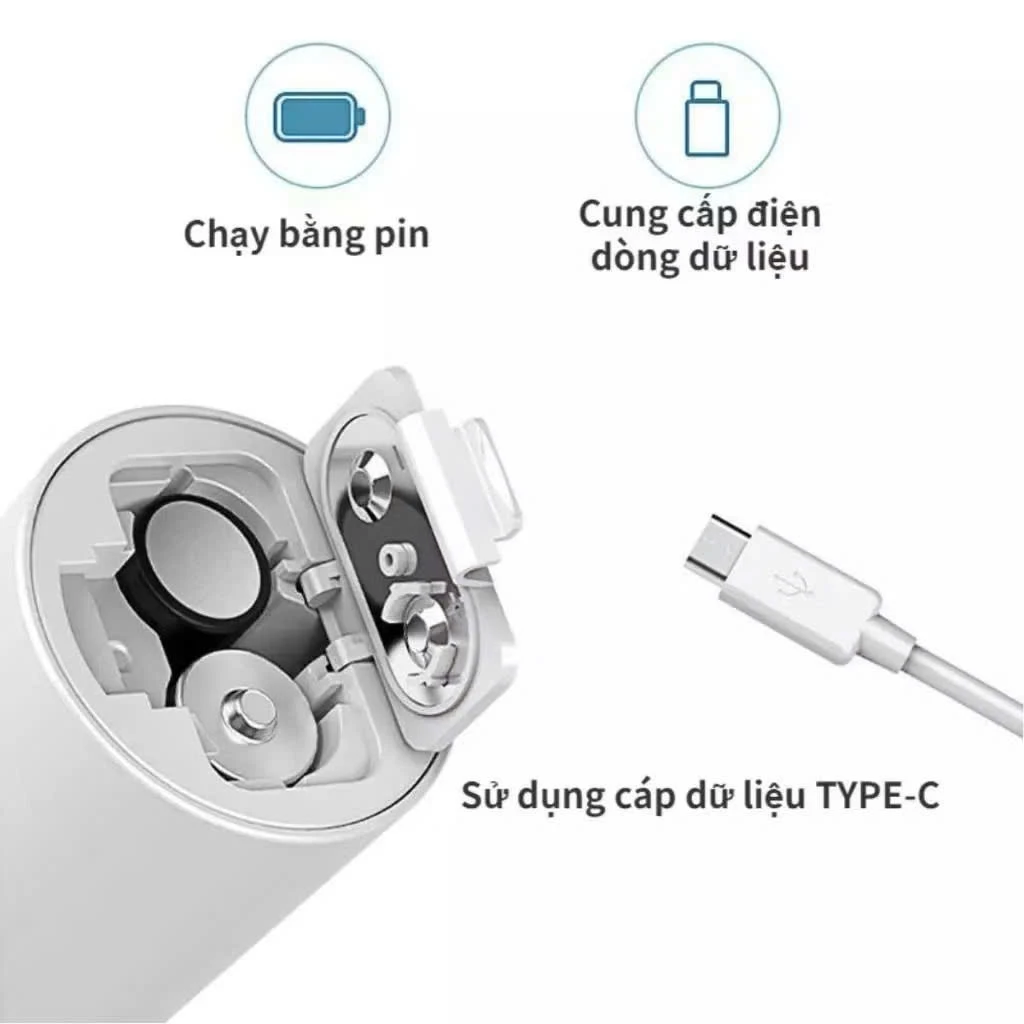 Máy xông khí dung mũi họng cho bé và người lớn, Máy xông mũi họng cầm tay đa năng giúp vệ sinh mũi họng cho bé tại nhà - 4