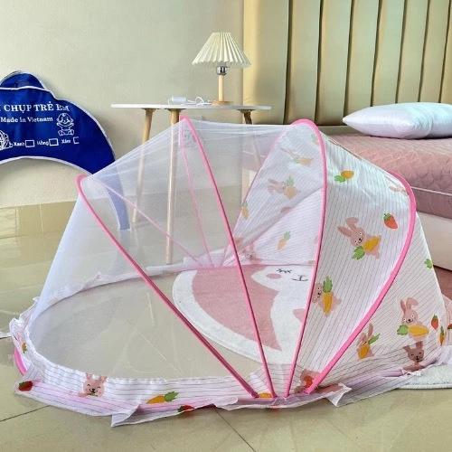 Màn chụp tự bung cho bé - Hàng Loại 1 - Mùng chụp tự bung xếp chống muỗi cho bé - Từ 1 > 3 Tuổi - Hàng tại xưởng - 2