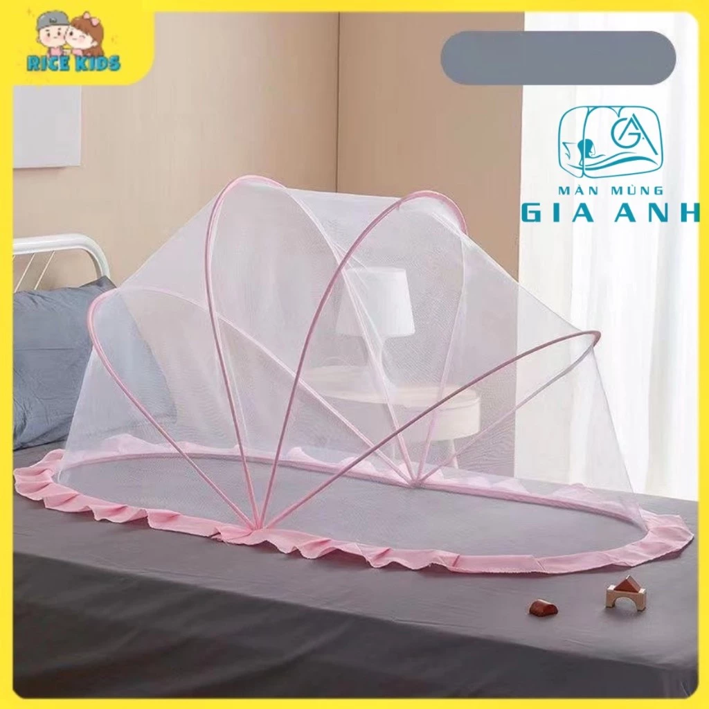 Màn chụp tự bung cho bé - Hàng Loại 1 - Mùng chụp tự bung xếp chống muỗi cho bé - Từ 1 > 3 Tuổi - Hàng tại xưởng - 3