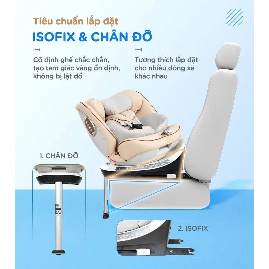 Ghế ngồi ô tô cao cấp chuẩn ii-Size Quốc Tế, bảo hành 2 năm , ghế ngồi ô tô honalife - 4