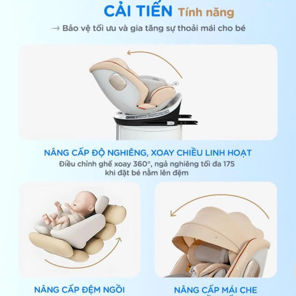Ghế ngồi ô tô cao cấp chuẩn ii-Size Quốc Tế, bảo hành 2 năm , ghế ngồi ô tô honalife - 6