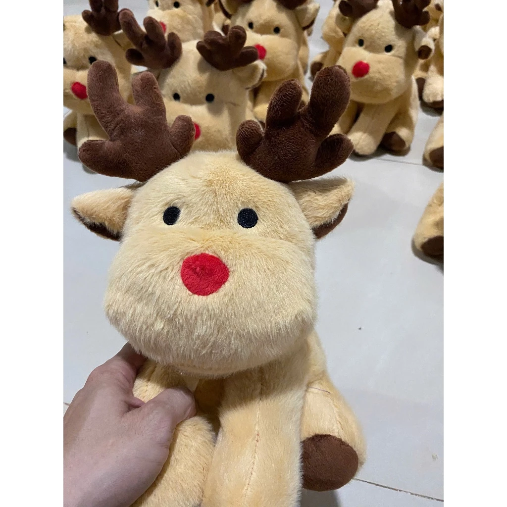 Gấu bông tuần lộc Jollibee siêu hot đang yêu size 30cm - Gấu bông noel - 3
