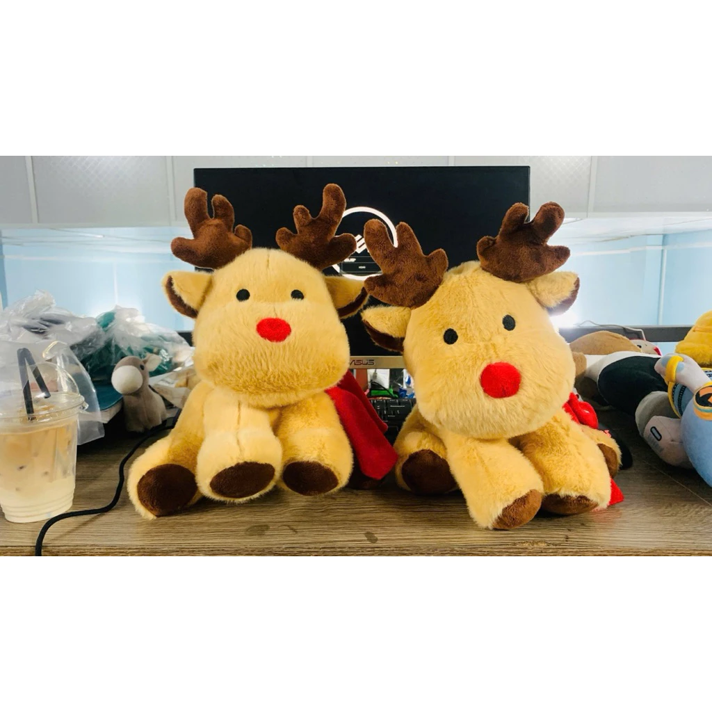 Gấu bông tuần lộc Jollibee siêu hot đang yêu size 30cm - Gấu bông noel - 4