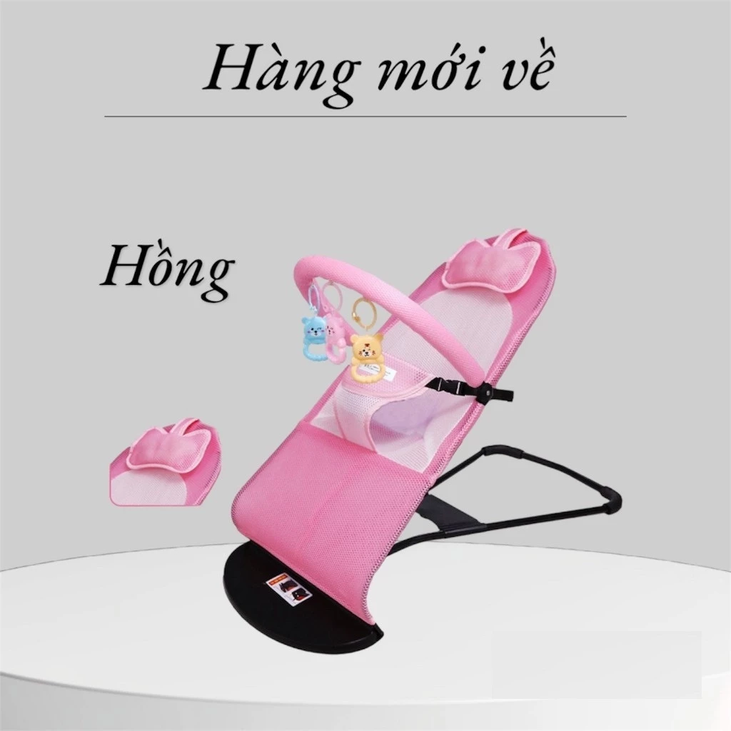 🎉𝑴𝒊𝒆̂̃𝒏 𝑺𝒊́𝒑🎉Ghế nhún⚡tặng treo đồ chơi⚡có rung cho bé| - 2