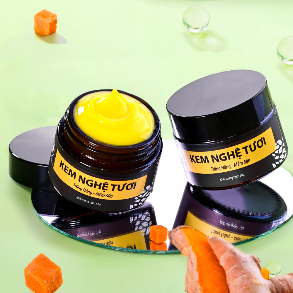 Kem Nghệ Tươi Trắng Da, Ngừa Mụn, Nám, Căng Bóng Da WonMom 50 Gram - 5