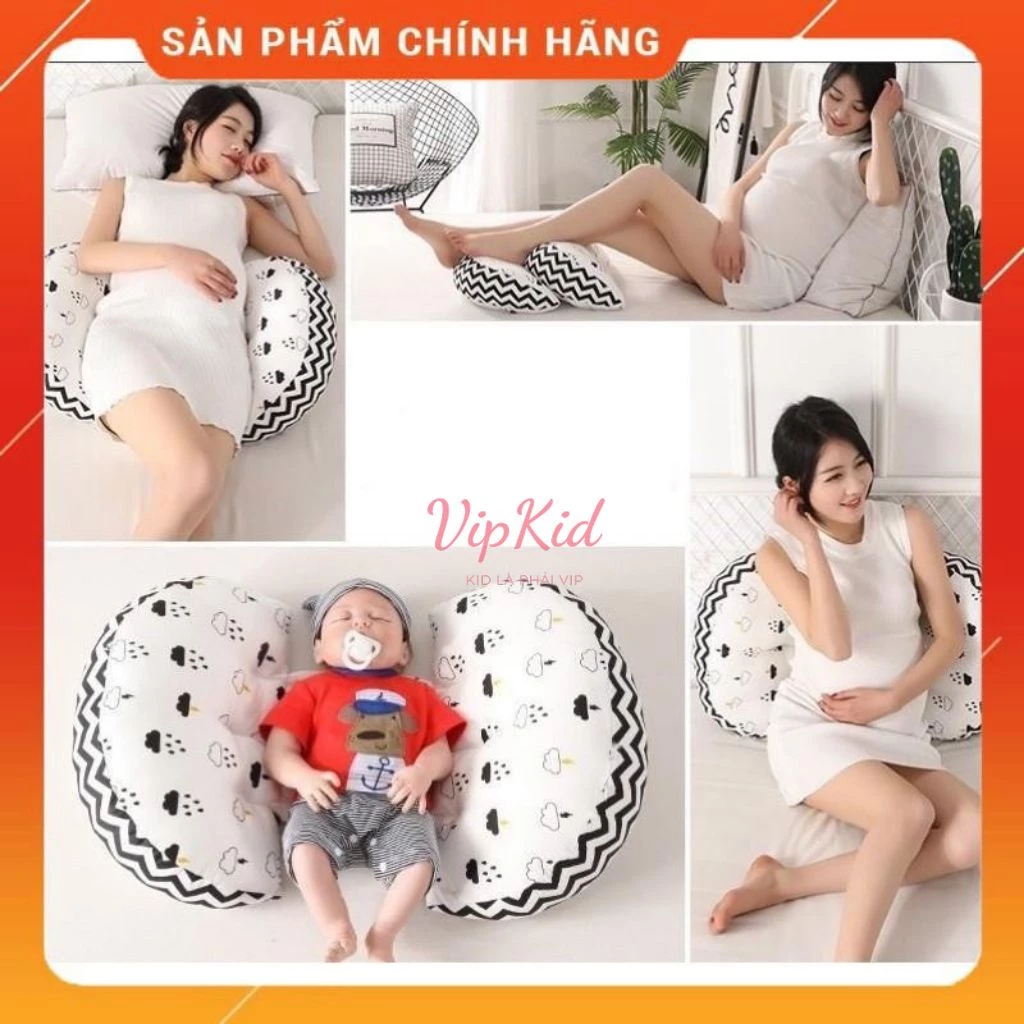 Gối bầu cánh tiên Carekids gối bà bầu giảm đau lưng đỡ bụng cho bà bầu một giấc ngủ ngon Vipkid - 5