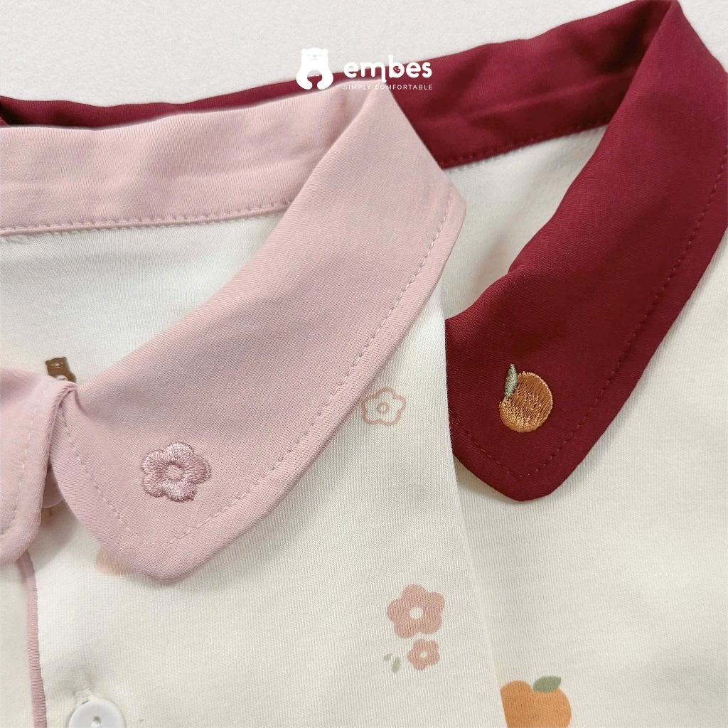 [BST TẾT 2026] Bộ Pijama Tết Embes, Bộ Đồ Ngủ Dài In Họa Tiết Tết Cho Bé Trai Bé Gái Size Từ 8-18 Kg - 3