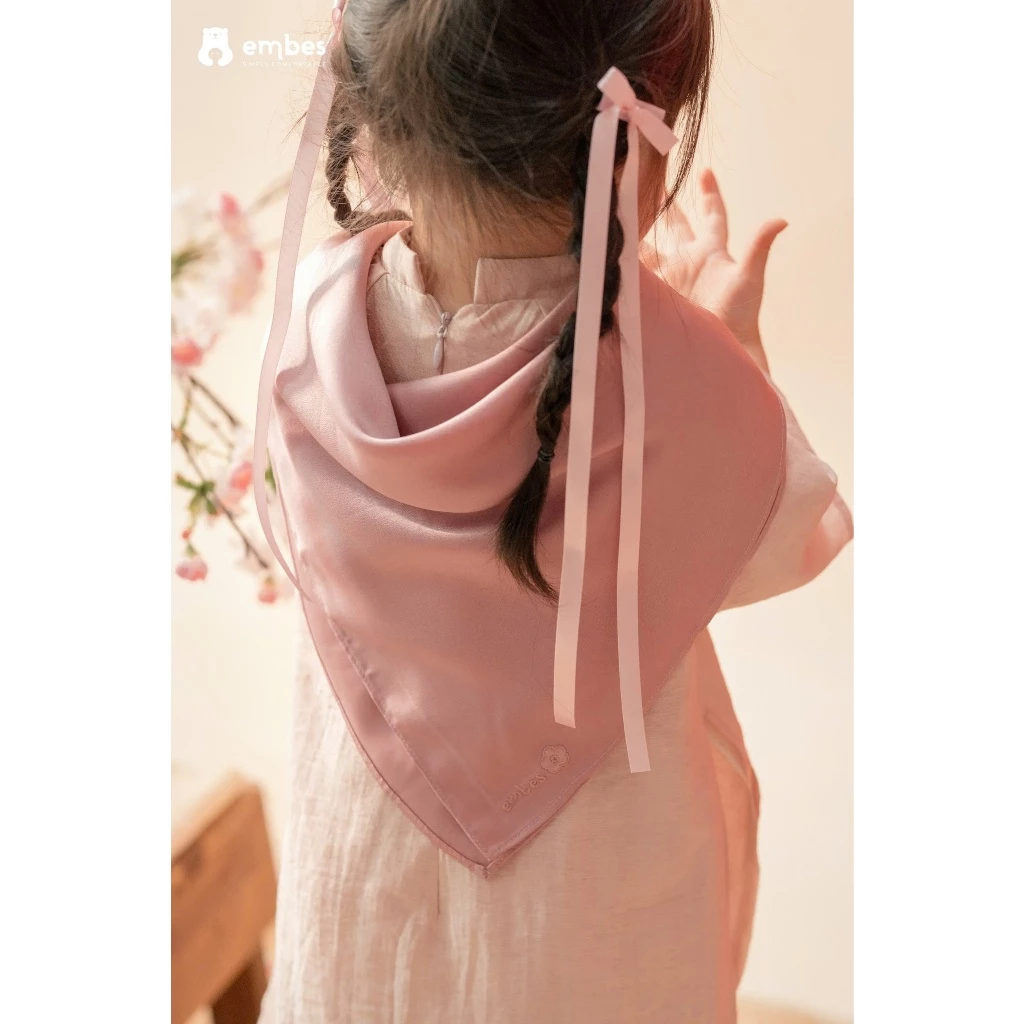 [BST TẾT 2026] Set Khăn Quàng Cổ & Túi Lì Xì Thêu Hình Phối Cùng Áo Dài Cho Bé Gái Diện Lễ Tết - 4