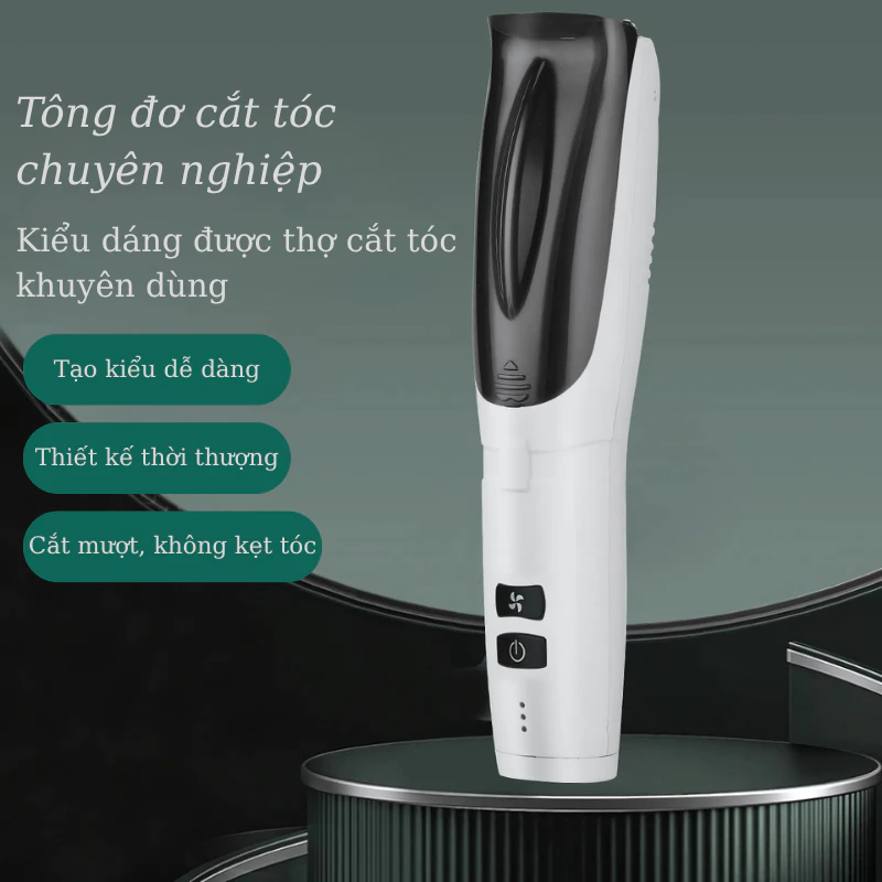 Tông Đơ Cắt Tóc Cho Bé Tông Đơ Hớt Tóc Siêu Êm Dùng Ngay Cả Khi Bé Ngủ, Có Sạc Pin Rời Kèm Bộ Phụ Kiện
