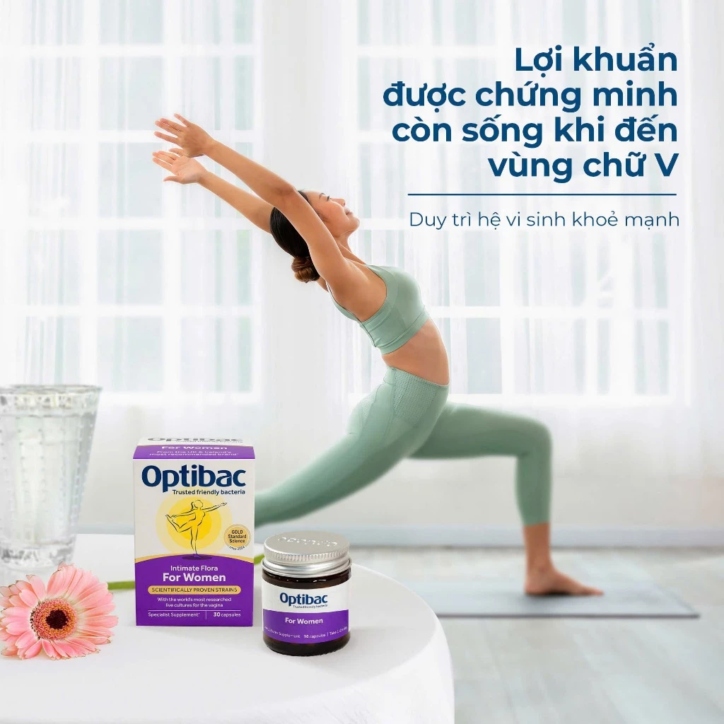 Optibac Tím - Men Vi Sinh Bổ Sung Lợi Khuẩn, Chăm Sóc Vùng Kín (Hộp 30 viên/90 viên) - 6