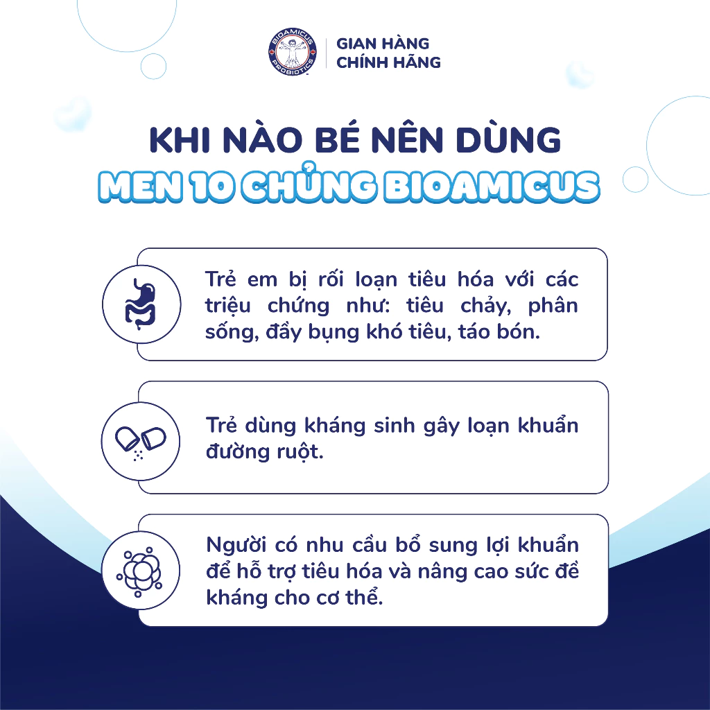 BioAmicus Complete 10 Chủng hỗ trợ cải thiện hệ vi sinh đường ruột - Men Vi Sinh Cho Bé - 4