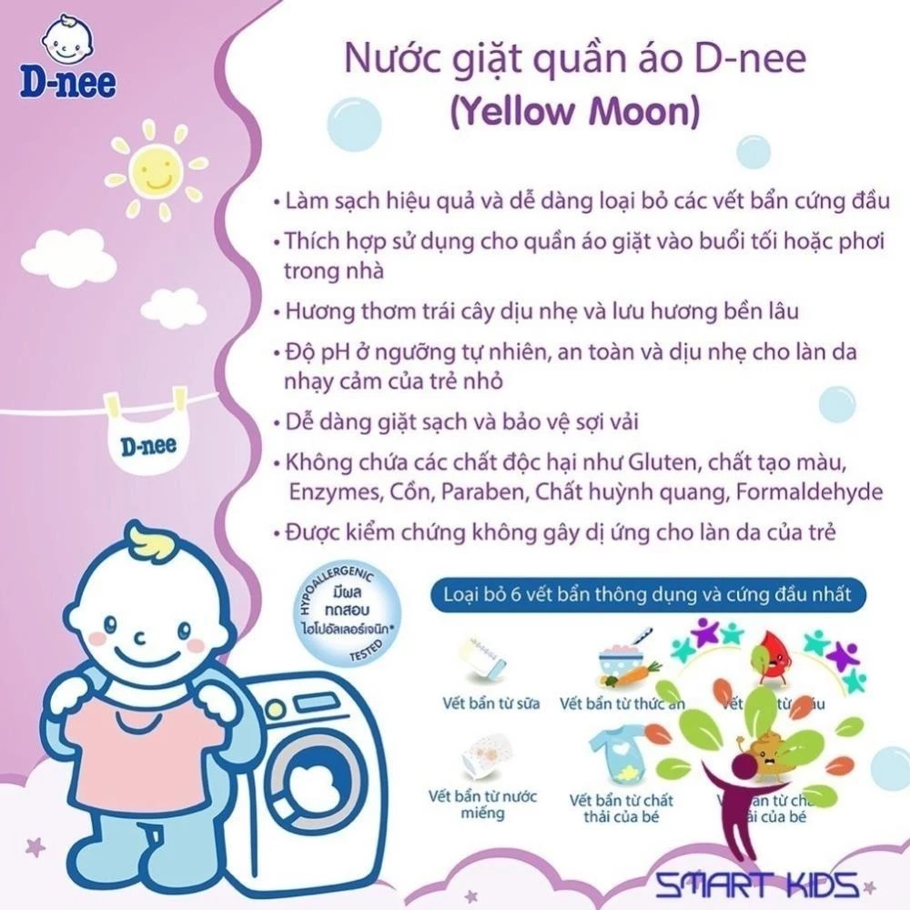 Nước Giặt Xả Quần Áo Trẻ Em Dnee Can 3000ml TháI Lan - Nước Giặt Em Bé Chính Hãng An Toàn - 2