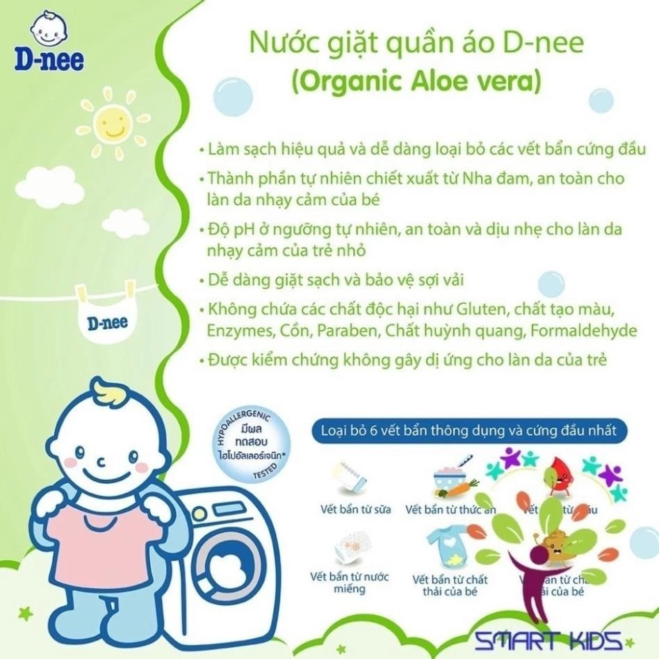 Nước Giặt Xả Quần Áo Trẻ Em Dnee Can 3000ml TháI Lan - Nước Giặt Em Bé Chính Hãng An Toàn - 3