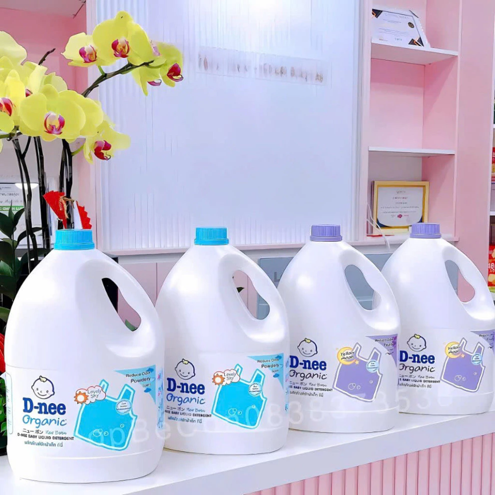 [MUA 1 TẶNG 1] Nước Giặt Dnee Chính Hãng Dung Tích Can 3000ml - Nước Giặt Thái Thơm Dịu An Toàn, Giặt Xả 2IN1 - 3