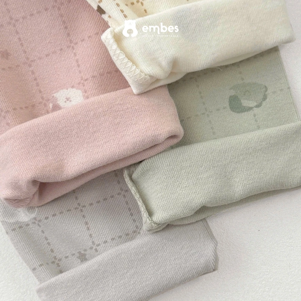 Đồ Bộ Dài Tay Embes, Bộ Thu Đông Dài Tay In Hình Chất Cotton Mềm Mỏng Cho Bé Trai Bé Gái Từ 8-18Kg - 2