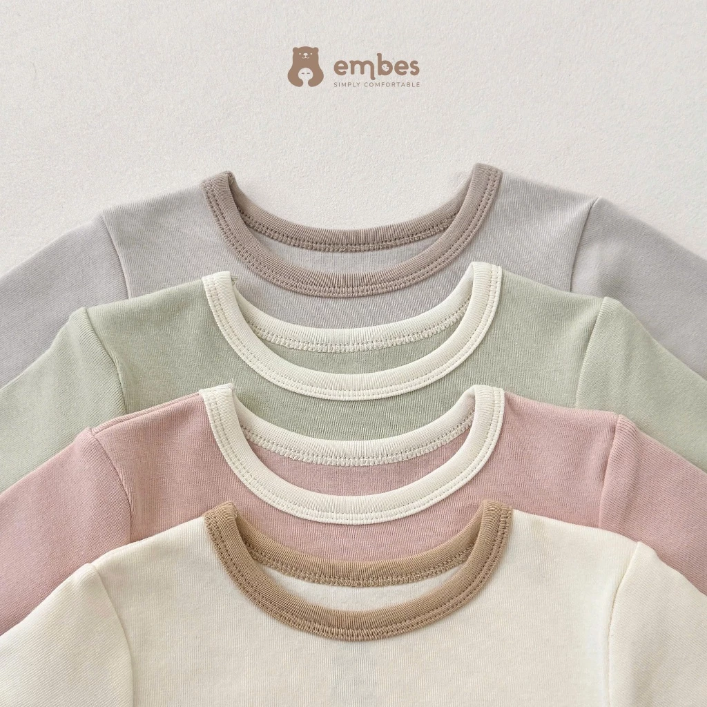 Đồ Bộ Dài Tay Embes, Bộ Thu Đông Dài Tay In Hình Chất Cotton Mềm Mỏng Cho Bé Trai Bé Gái Từ 8-18Kg - 4